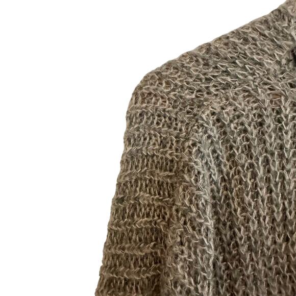 Alberto Makali Mohair Oversized Sweater Faux Leather Chain trim  Medium - Picture 5 of 7